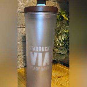 Starbucks straw flip top tumbler